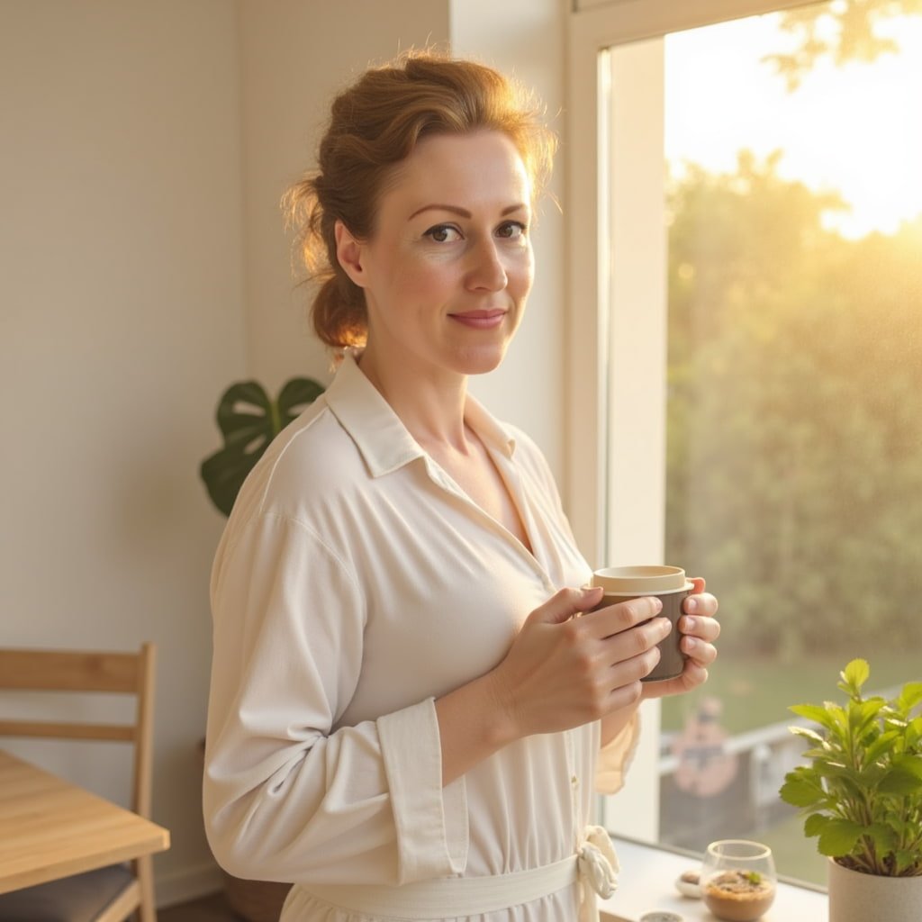 katy standing early morning